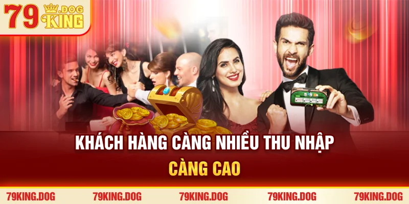 Khách hàng càng nhiều, thu nhập càng cao Khách hàng càng nhiều, thu nhập càng cao